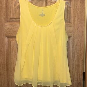 New York & Company, light yellow, tank top size XL